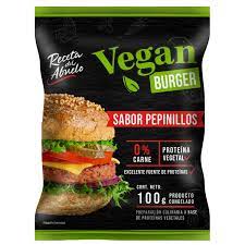Vegan Burger sabor Pepinillo 100gr. Receta del Abuelo