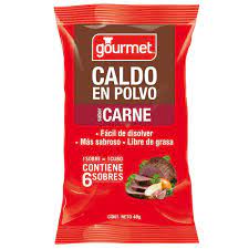 Caldo en Polvo de Carne (6 sobres) Gourmet